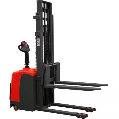 China Full Electric Pallet Truck Stand On Stacker Pallet Truck Forklift For Sales for sale