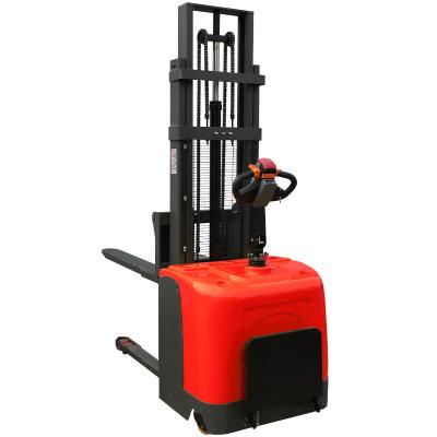 China Special Hot Selling Cargo Full Electric Stand On Stacker Pallet Trucks Forklift for sale