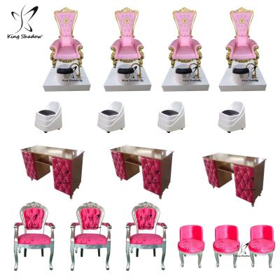 China 2021 Foot Massage Spa Beauty Salon Chair Pedicure Bowl Chair Manicure Table Foot Spa Massage Salon Store Package for sale