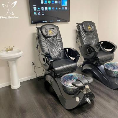 China Modern Foot Spa Chair Pedicure Massage Furniture Salon Kingshadow Furniture Electric Pedicure Chairs For Sale for sale