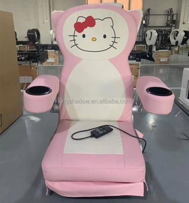 China Cute Queen Pedicure Chair Cartoon Child Spa Chair Salon Pedicure Chair With Massage Foot Spa Chair Salon Equipment for sale