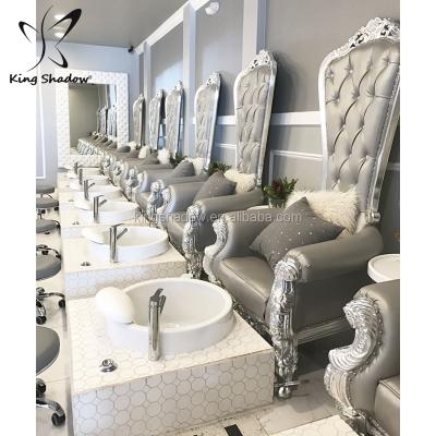 China Classic King Throne Foot Spa Chair Manicure Pedicure Chair For Salon Furniture for sale