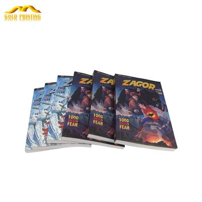 China paper & Overseas custom paperback book cartoon printing by carton fast delivery for sale