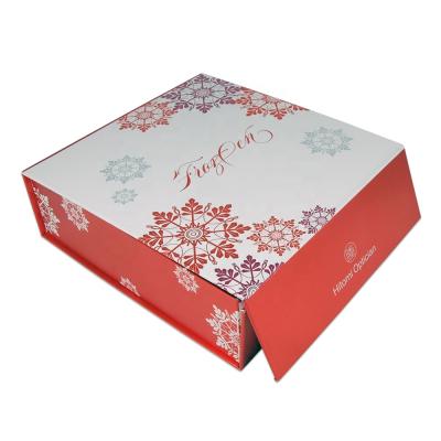 China Recyclable Custom Luxury Square Foldable Paper Magnetic Cardboard Box for sale