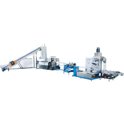 China 500 - 2000kg/H Single Screw Extruder Manufacturers / Plastic Flake Pelletizing Line for sale