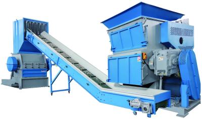 China PP Jumbo Bag / Lump Plastic Granulator computerized Plastic Shredder Granulator 800kg/Hr for sale