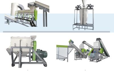 China 500kg/Hr PET Flakes Pelletizing Machine Automatic Pelletizing Recycling Machine With SSP System for sale