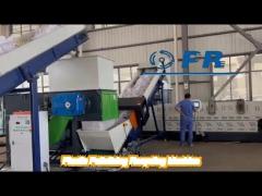 300kg/hr horizontal plastic pelletizing recycling machine two stage with cutter compactor