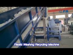 1500kg/hr pp pe film washing line plastic recycling machine customerized