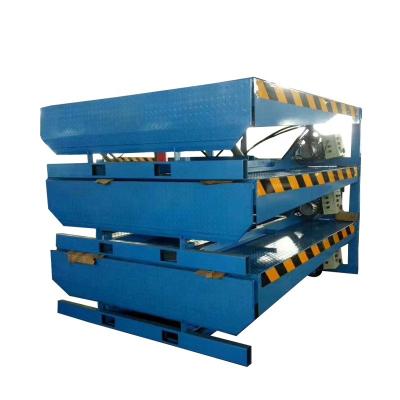 China Hotels JINYUN 8ton 10ton 12ton Truck Unloading Ramps Container Load Ramp Fixed Loading Yard Ramp for sale