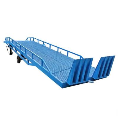 China Hotels 8ton Hydraulic Mobile Loading Yard Ramp Widely Used  Manual Dock Ramp for sale