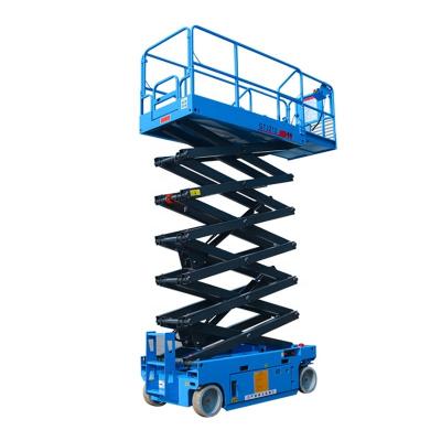 China Hotels 4m 6m 8m 10m 12m Omni-directional wheel Personal Electric Scissor Lift Hydraulic Auto Scissor Lift Working Platform for sale