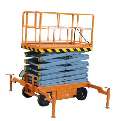 China Hotels 500kg Factory Direct Sale Hydraulic Small Electric Mobile Scissor Lift for sale