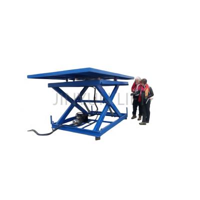 China Hotels Aerial Lift Hydraulic Lift Table Stationary Scissor Lift Platform for sale