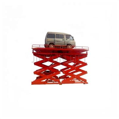 China Hotels Factory Outlet Electric Hydraulic Scissor Lifts Platform Stationary Scissor Car Lift for sale