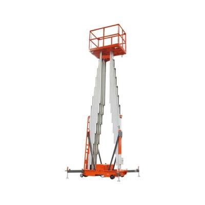 China Hotels Portable Electric Hydraulic Telescopic Mast Man Lift Aluminum Alloy Lift Attic Ladder Lift for sale