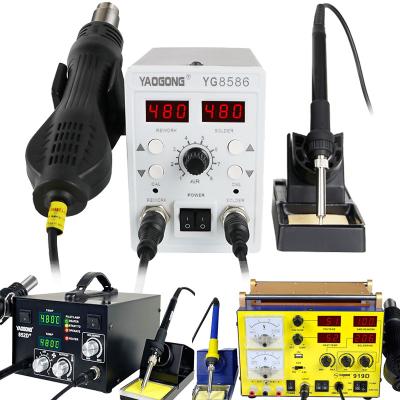 China Machine Repair Shops Digital Hot Air Smd Rework Station BGA Solder Soldering Station For IC SMD Desoldering for sale