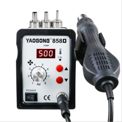 China Hot Factory 858D Digital Display Pneumatic Gun Smd Rework Station BGA Soldering Station For IC SMD Desoldering for sale