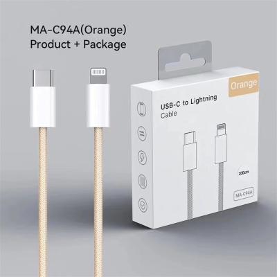 China Mobile Phone Types 20W Fast Charger Cable For iPhone 13 USB Type C To Power On Cable Fast Charging High Speed ​​Type C Power On Charging Data Cable for sale