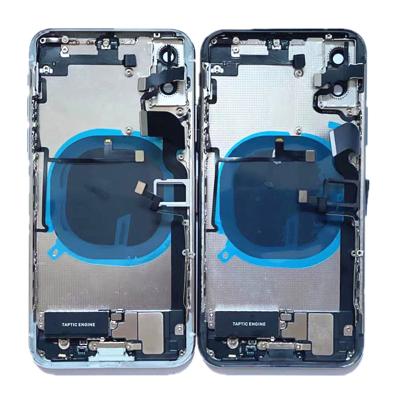 China New OEM Home For iPhone 8P X XR 12 Middle Battery Door Chassis Back Cover Max View Housing Back Cover With Flex Cable Full Assembly for sale