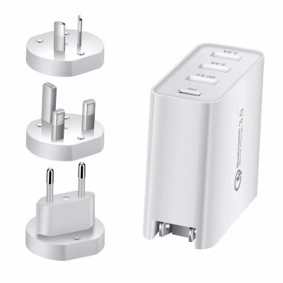 China Mobile Phone PD 48W USB C Fast Charger QC 3.0 Phone 4Port Wall Adapter For iPhone 13 12 8 AirPods iPad for sale