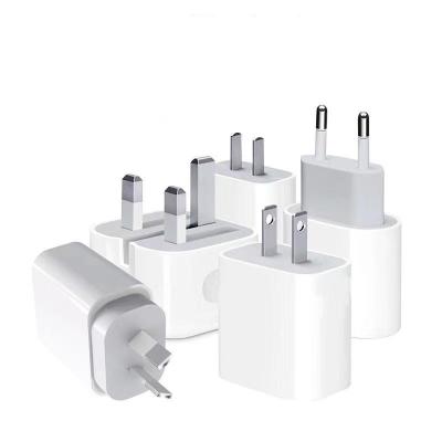 China USB Fast Charger Moblie Phone Charger 20W UK/EU/US Plug Charger Quick Charge 3.0 For iPhone 12 Adapter USB C Charger for sale