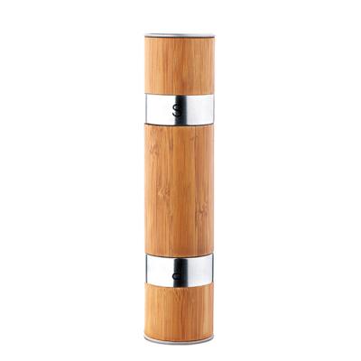 China Viable 2 in 1 Pepper Grinder For Salt and BBQ Wooden Manual Pepper Grinder for sale