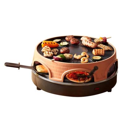 China Home Pizza Oven Grill Pizza Maker Household 6 Person Kitchen Appliances BBQ Machine for sale