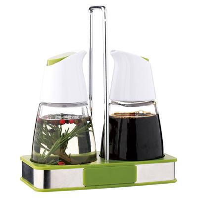 China Viable Olive Oil Dispenser, cooking oil bottle, vinegar sprayer glass bottle set for sale