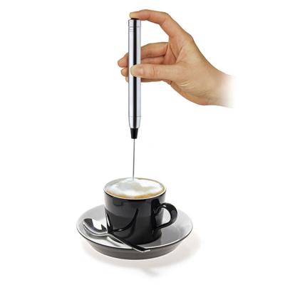 China Viable Automatic Electric Plug Maker Battery Operated Milk Coffee Metal Cappuccino Metal Frother Milk Frother for sale