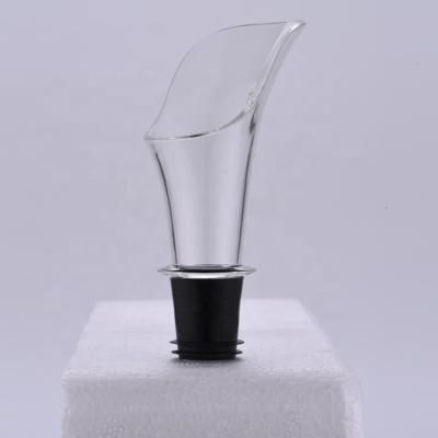 China Viable Acrylic Warm Promotional Wine Pourer Colder Aerator Wine Pourer for sale