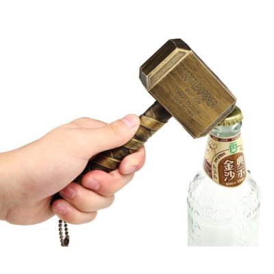 China Viable Silver Thor Shaped Bottle Openers Multifunctional Beer Hammer, Thor Hammer Bottle Opener Beer Opener for sale