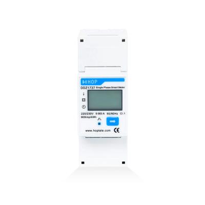 China Standard Size DDZ1737 Single Phase LCD Digital Display KWH Meter Electricity Meter for sale