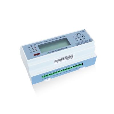 China China Factory High Precision 220V LCD Test Din Rail 3 Phase Energy Meter DTZ1737 for sale