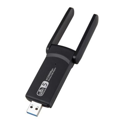 China Desktop Wifi Adapter High Speed ​​USB3.0 Interface Network Card Wifi Receiver Driver Free 2.4g+5g 1200mbps Wireless Computer Lan Card for sale