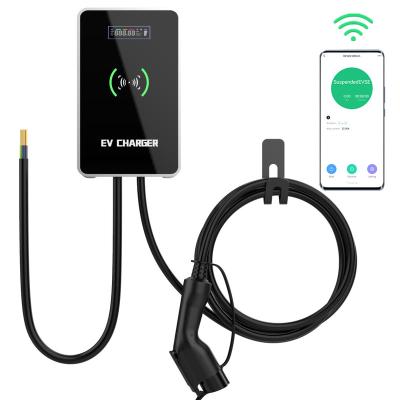 China 7kw 32A Level 2 Portable AC EV Charger Battery GBT EVSE Wallbox EV Home Car Charger 5m QL7KW-YY for sale