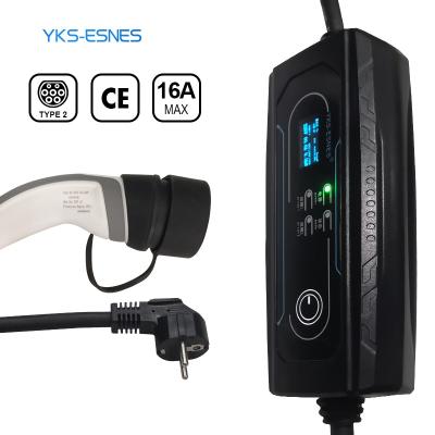 China Voltage Monitoring 2022 3KW 5M Mode European Standard Plug AC Electric Vehicle Charger American Power Socket for sale