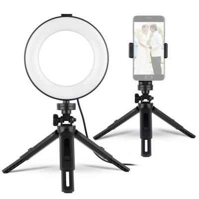 China Andoer Mini 6 Inch Tripod Mounts & Ring Light Remote Mount & Shutter Phone Kit for sale