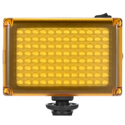 China Mini Mini Portable 5500K/3200K CRI85+ On-Camera LED Panel with White and Orange Filters Visual Light for sale