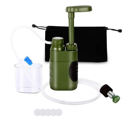 China Outdoor ABS Water Filter Straw Water Filtration System Water Purifier For Family Readiness Camping Increasing Emergency for sale