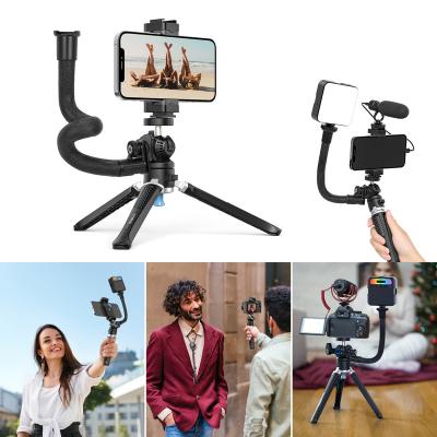 China 2021 Customization Logo MT-01 Extender Arm Selfie Stick Tripod Holder PORTABLE Wholesale Flexible Camera Tripod for sale