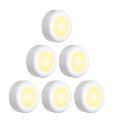 China 6 Pack DC5V 0.25W RGB LED Adjustable Cabinet Light Puck Lamp 2 Levels Remote Control Controller 10 Brightness LT050 for sale