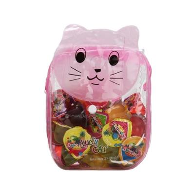 China Mini Natural Gift Cat Bags Soft Fruity Jelly Coconut Pudding Candy for sale