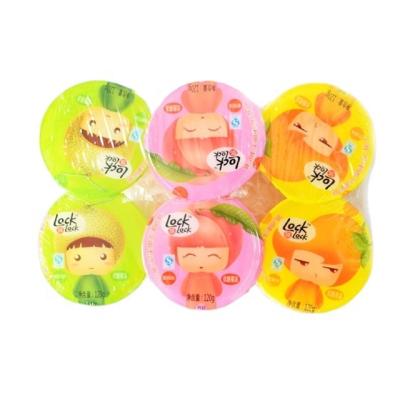 China 120g Natural Large Fruit Flavor Coconut Jelly Cup With Spoon Jelly Pudding for sale