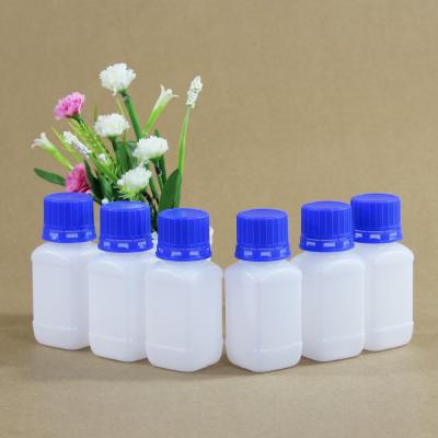 China 60ML new liquid white translucent material plastic bottle of storage and transportion place with anti theft cover and inner cover for power solid glue for sale