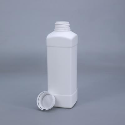 China 1000ml large capacity split gel cosmetics liquid refillable empty shampoo HDPE plastic bottles for sale