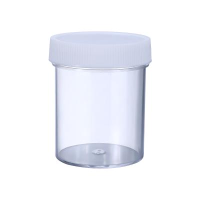 China Food 120ml Honey Cookie Candy Clear PET Stocked Jar With Lid for sale