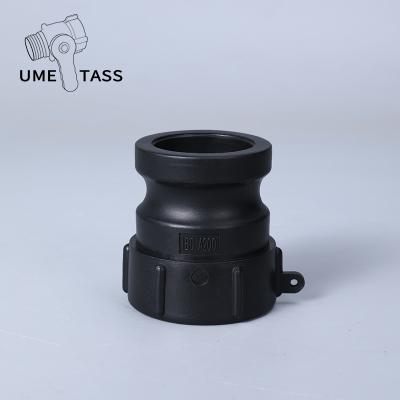 China Garden Irrigation UMETASS 2inch Type A PP Plastic Camlock Quick Coupling Adapter For IBC for sale