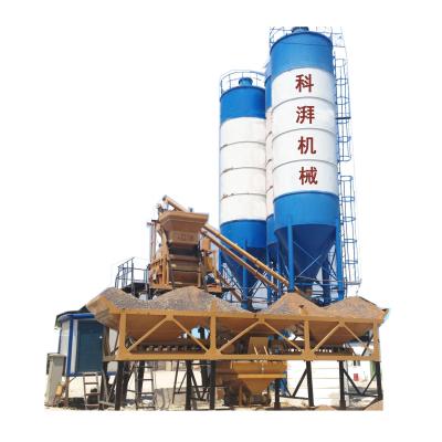 China Building Material Shops 75m3/h Prepared Stationary Concrete Batching Plant HZS75 for sale