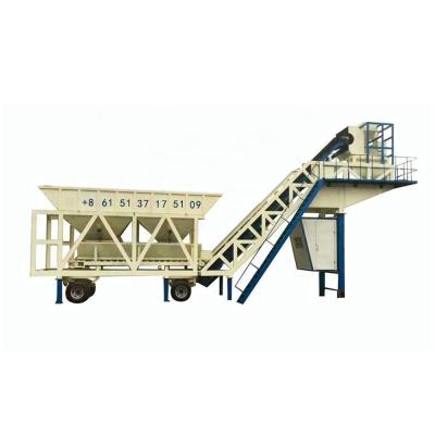 China Prepared Concrete Building Material Stores YHZS60 Mobile Batching Plant For Sale for sale